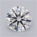 Del inventario de diamantes de laboratorio, 1.55 quilates, Redondo , Color E, claridad VVS2 y certificado IGI