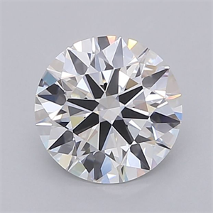 Picture of Lab Grown Diamond 1.55 Carats, Round with Ideal Cut, E Color, VVS2 Clarity and Certified by IGI