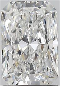 Foto Diamante Natural 1.50 quilates, Radiante , Color F, claridad SI1 y certificado GIA de
