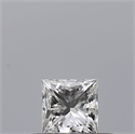 Natural Diamond 0.23 Carats, Princess with  Cut, E Color, VVS2 Clarity and Certified by GIA