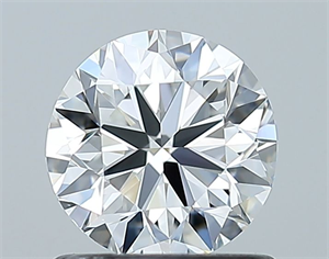 Picture of Natural Diamond 0.90 Carats, Round with Very Good Cut, F Color, VVS1 Clarity and Certified by GIA