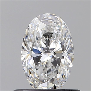 Picture of Natural Diamond 0.52 Carats, Oval with  Cut, D Color, VS2 Clarity and Certified by GIA