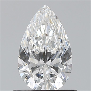 Foto Diamante Natural 0.73 quilates, De pera , Color F, claridad VVS2 y certificado GIA de