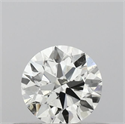 Natural Diamond 0.40 Carats, Round with Very Good Cut, H Color, SI1 Clarity and Certified by IGI