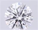 Del inventario de diamantes de laboratorio, 2.50 quilates, Redondo , Color E, claridad VVS2 y certificado IGI