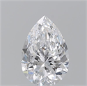 Diamante Natural 0.70 quilates, De pera , Color D, claridad IF y certificado GIA