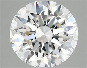 Picture of Lab Grown Diamond 3.08 Carats, Round with Ideal Cut, E Color, VVS2 Clarity and Certified by IGI