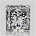 Natural Diamond 0.60 Carats, Princess with  Cut, H Color, VS2 Clarity and Certified by GIA