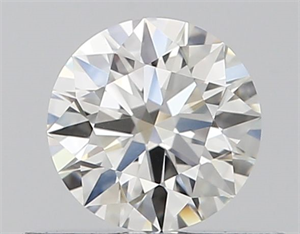 Picture of Natural Diamond 0.41 Carats, Round with Excellent Cut, H Color, VVS2 Clarity and Certified by GIA