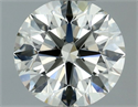 Natural Diamond 0.70 Carats, Round with Excellent Cut, K Color, VVS2 Clarity and Certified by IGI