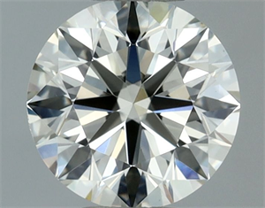 Picture of Natural Diamond 0.70 Carats, Round with Excellent Cut, K Color, VVS2 Clarity and Certified by IGI