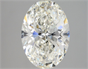 Natural Diamond 2.50 Carats, Oval with  Cut, I Color, VVS1 Clarity and Certified by GIA