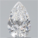 Natural Diamond 0.80 Carats, Pear with  Cut, D Color, VS2 Clarity and Certified by GIA
