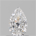 Natural Diamond 0.50 Carats, Pear with  Cut, E Color, VVS2 Clarity and Certified by GIA