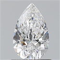 Natural Diamond 0.80 Carats, Pear with  Cut, D Color, VVS2 Clarity and Certified by GIA