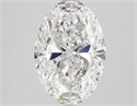 Natural Diamond 1.77 Carats, Oval with  Cut, D Color, VVS1 Clarity and Certified by GIA