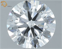 Lab Grown Diamond 1.46 Carats, Round with Ideal Cut, D Color, VVS2 Clarity and Certified by IGI