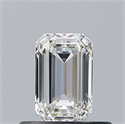 Natural Diamond 0.50 Carats, Emerald with  Cut, G Color, VS1 Clarity and Certified by GIA
