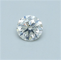 Diamante Natural 0.40 quilates, Redondo , Color I, claridad SI1 y certificado GIA