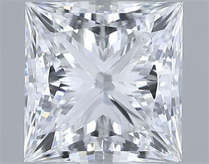 Picture of Natural Diamond 0.50 Carats, Princess with  Cut, E Color, VS1 Clarity and Certified by GIA