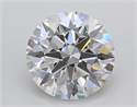 Lab Grown Diamond 3.02 Carats, Round with Excellent Cut, E Color, VVS2 Clarity and Certified by GIA