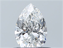 Diamante Natural 0.50 quilates, De pera , Color E, claridad VS1 y certificado GIA