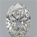 Natural Diamond 0.40 Carats, Oval with  Cut, F Color, IF Clarity and Certified by GIA