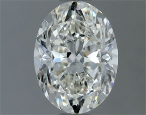 Picture of Natural Diamond 1.03 Carats, Oval with  Cut, G Color, SI1 Clarity and Certified by IGI