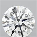 Lab Grown Diamond 1.09 Carats, Round with Ideal Cut, E Color, VVS2 Clarity and Certified by IGI