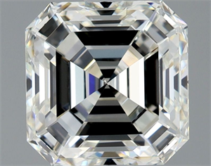 Picture of Natural Diamond 1.90 Carats, Asscher with  Cut, J Color, VVS1 Clarity and Certified by GIA