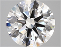 Lab Grown Diamond 4.01 Carats, Round with Ideal Cut, D Color, VS1 Clarity and Certified by IGI
