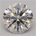 Del inventario de diamantes de laboratorio, 2.08 quilates, Redondo , Color H, claridad IF y certificado GIA