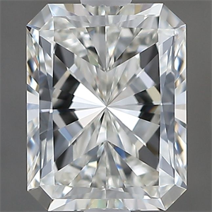 Picture of Natural Diamond 1.21 Carats, Radiant with  Cut, I Color, VVS2 Clarity and Certified by GIA