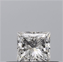 Natural Diamond 0.25 Carats, Princess with  Cut, D Color, VVS2 Clarity and Certified by GIA