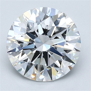 Picture of Natural Diamond 2.70 Carats, Round with Excellent Cut, D Color, VS1 Clarity and Certified by GIA