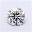 Lab Grown Diamond 1.60 Carats, Round with Ideal Cut, G Color, VVS2 Clarity and Certified by IGI
