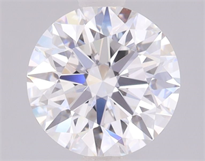 Picture of Lab Grown Diamond 1.72 Carats, Round with Ideal Cut, D Color, IF Clarity and Certified by IGI