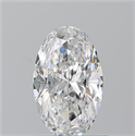 Natural Diamond 0.90 Carats, Oval with  Cut, F Color, VS2 Clarity and Certified by GIA