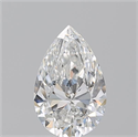 Diamante Natural 0.71 quilates, De pera , Color F, claridad VS2 y certificado GIA