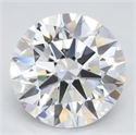 Lab Grown Diamond 3.41 Carats, Round with Ideal Cut, D Color, VVS1 Clarity and Certified by IGI
