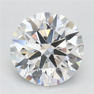 Picture of Lab Grown Diamond 2.51 Carats, Round with Ideal Cut, D Color, IF Clarity and Certified by IGI