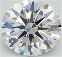 Lab Grown Diamond 3.03 Carats, Round with Excellent Cut, E Color, VVS2 Clarity and Certified by GIA