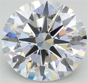 Picture of Lab Grown Diamond 3.03 Carats, Round with Excellent Cut, E Color, VVS2 Clarity and Certified by GIA