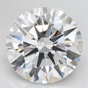 Picture of Lab Grown Diamond 3.86 Carats, Round with Excellent Cut, D Color, VVS1 Clarity and Certified by GIA