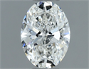 Natural Diamond 0.70 Carats, Oval with  Cut, G Color, VVS2 Clarity and Certified by GIA