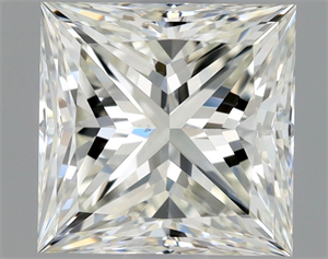 Picture of Natural Diamond 1.01 Carats, Princess with  Cut, J Color, VS1 Clarity and Certified by GIA
