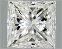 Natural Diamond 1.01 Carats, Princess with  Cut, J Color, VS1 Clarity and Certified by GIA