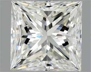 Picture of Natural Diamond 1.01 Carats, Princess with  Cut, J Color, VS1 Clarity and Certified by GIA