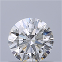 Natural Diamond 0.71 Carats, Round with Excellent Cut, F Color, VVS2 Clarity and Certified by GIA