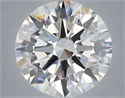 Lab Grown Diamond 6.02 Carats, Round with Excellent Cut, E Color, VVS2 Clarity and Certified by IGI